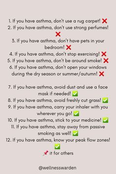 Tips for the asthma Asthma Relief For Adults, Foods To Avoid With Asthma, Asthma Wallpaper, Asthma Remedies For Kids, Asthma Pump Aesthetic, Asthma Remedies For Adults, Asthma Humor, Asthma Awareness, Bronchial Asthma