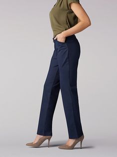 Straight Leg Dress Pants With Elastic Waistband, Comfort Stretch Straight Leg Bottoms, Straight Leg Dress Pants With 4-way Stretch, Pull-on Straight Leg Dress Pants With 4-way Stretch, Relaxed Fit Straight Leg Dress Pants, Blue Comfort Stretch Straight Leg Pants, Versatile Straight Leg Pants With Comfort Stretch, Stretch Work Pants With Elastic Waistband And Straight Leg, Blue Straight Leg Pants With 4-way Stretch