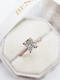 2.03 Carats Elongated Cushion Cut Micropave Side Stones Hidden Halo Di – BenzDiamonds Dream Wedding Ring, Elongated Cushion Cut, Elongated Cushion, Future Engagement Rings, Elegant Engagement Rings, Engagement Ring Diamond Cut, Dream Engagement, Radiant Cut Diamond, Dream Engagement Rings