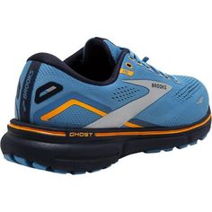 Experience unbeatable comfort and performance with the Brooks Men's Ghost 15 GTX Running Shoe. Designed with a waterproof GORE-TEX membrane, your feet stay dry even in wet conditions, ensuring a more enjoyable outdoor adventure. The lightweight, responsive cushioning provides excellent shock absorption, while the flexible outsole guarantees smooth transitions and improved traction on various terrains. Conquer any trail with confidence and style in the Brooks Ghost 15 GTX, the ideal companion for Sporty Impact Resistant Sneakers For Sports, Blue Running Shoes With Shock Absorption For Hiking, Blue Hiking Running Shoes With Shock Absorption, Sports Waterproof Boots In Gore-tex And Impact Resistant, Sports Waterproof Gore-tex Boots Impact Resistant, Impact-resistant Gore-tex Waterproof Sports Boots, Functional Impact Resistant Sports Sneakers, Functional Impact-resistant Sports Sneakers, Impact Resistant Running Shoes With Round Toe For Sports