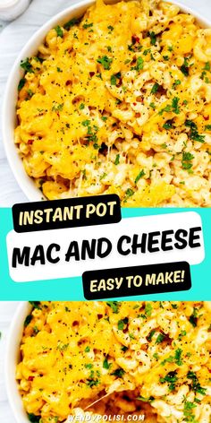 instant pot mac and cheese is easy to make