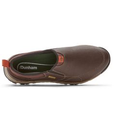 Made for modern pioneers, the Glastonbury slip-ons are well-equipped for the path ahead. These waterproof men's shoes give you all-season comfort with features that help keep your feet dry, control sweat, absorb shock, and more. The shoes' rugged tread gives you a steady step most anywhere you roam, so your journey feels limitless. Wide Shoes, Slip Ons, Tennis Shoes, Slip On Shoes, Brown Leather, Men's Shoes, Slip On, Sneakers, Leather