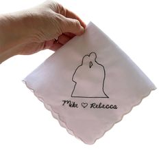 Silhouette Photo Handkerchief  Message us a photo and we will pull the silhouette out of it and embroider it onto a handkerchief for you Silhouette Photo, Family Tree Chart, Embroidered Handkerchief, Silhouette Photos, Time Photo, Gag Gifts, Wedding Favours, Family Tree