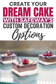 A beautifully decorated Safeway cake featuring customizable designs, with space for adding celebratory messages or personal touches. Ideal for birthdays, weddings, or any celebration.