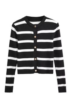 Goodnight Macaroon 'Ada' Striped Knitted Cardigan (2 Colors) Long Sleeves Button Closure Knitted Measurements: S - Bust 68-86cm, Length 45cm M - Bust 70-90cm, Length 46cm L - Bust 72-94cm, Length 47cm Machine cold and gentle cycle or hand wash cold Lay flat to dry Do not tumble dry Do not iron If you are unsure or need assistance selecting the proper size or color, please contact our Customer Services team and they'll be more than happy to help. Trendy Striped Cardigan With Button Closure, Striped Casual Cardigan With Buttons, Casual Striped Cardigan With Buttons, Casual Striped Button Cardigan, Striped Long Sleeve Cardigan With Buttons, Striped Button-up Sweater For Fall, Striped Button-up Fall Sweater, Fall Striped Button-up Sweater, Striped Long Sleeve Sweater With Button Closure