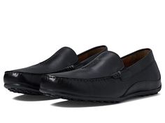 Florsheim Throttle Venetian - Men's Shoes : Black : Style yourself like a fashionista wearing the Florsheim Throttle Venetian loafers. Leather upper. Textile lining. Textile insole. Slip-on closure. Round-toe silhouette. Man-made outsole. Imported. Measurements: Weight: 10 oz Product measurements were taken using size 9, width M (D). Please note that measurements may vary by size. Formal Closed Toe Slip-ons With Removable Insole, Classic Closed Toe Slip-ons With Ortholite Insole, Leather Footbed Slip-on Dress Shoes For Galas, Formal Moccasins With Flat Rubber Sole, Slip-on Dress Shoes With Leather Footbed For Galas, Formal Slip-on Leather Shoes With Ortholite Insole, Formal Slip-ons With Stitched Sole And Flat Heel, Closed Toe Business Loafers With Ortholite Insole, Closed Toe Loafers With Ortholite Insole For Business