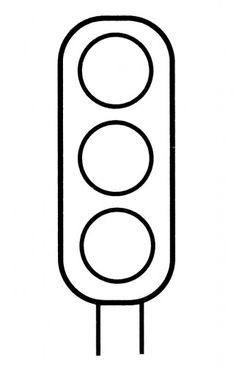 a traffic light is shown in black and white