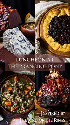 the cover of luncheon at the pranceing pony by lord of the rings