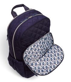 Campus Backpack Classic Navy Vera Bradley Campus Backpack, Alabama Hoodie, Vera Bradley Backpack Campus, Campus Backpack, Backpack Women, Heritage Fashion, Pretty Bags, Quilted Bag, Custom Bags