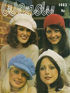 1960s/1970s Hats Caps knitting and crochet pattern This is the PDF for this vintage knitting and crochet pattern Knitted Beret,Knitted cap with peak,Crochet cap with peak,Crochet pull on cap Vintage Crochet Cap Hat, Retro Crochet Hat For Winter, Retro Winter Crochet Hat, Retro Crochet Cap Hat, Retro Crochet Cap, Vintage Crochet Winter Hat, 70s Hats, Aran Hat, Funky Hats