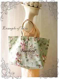 Floral Tote Bag Printed Canvas Bag Genuine Leather Strap White Cream With Floral Garden Shabby Chic on Luulla Feminine Tote Shoulder Bag For Gift, Summer Bags With Leather Handles As Gift, Summer Bags With Leather Handles For Gift, Feminine Summer Gift Bags, Feminine Summer Bags For Gifts, Shabby Chic Bags, Printed Canvas Bag, Floral Tote Bag, Sweet Bags