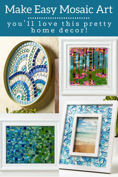 mosaic art is an easy way to decorate your home decor