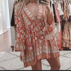 Reposhing This Item I Purchased From @Stateofposh. Loved It, But Ready To Rotate For Something New. Questions? Leave A Comment Below! Boho Whimsical, Whimsical Fashion, Ruffle Mini Dress, Free People Dresses, Color Orange, Something New, Free People, Mini Dress, Womens Dresses