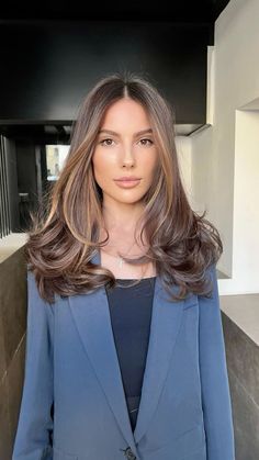 Brown Hair Looks, Hair Tint, Brunette Hair With Highlights, Brown Hair Balayage, Long Brown Hair