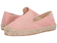 Soludos Platform Smoking Slipper at Zappos.com Casual Slip-on Espadrilles With Cushioned Footbed, Casual Jute Espadrilles With Round Toe, Casual Natural Espadrilles For The Beach, Comfortable Slip-on Espadrilles With Woven Sole, Casual Espadrilles With Woven Jute Sole, Casual Jute Espadrilles With Woven Sole, Casual Jute Espadrilles For Summer, Natural Canvas Casual Espadrilles, Casual Summer Jute Espadrilles