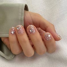 Bridal Manis Wedding Day Nails, New Years Eve Nails, Festival Nails, Short Nail Designs, New Year's Nails, Manicure E Pedicure