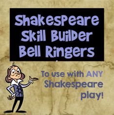 shakespeare skill builder bell ringers to use with any shakespeare play