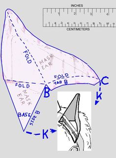 an image of a paper airplane with measurements