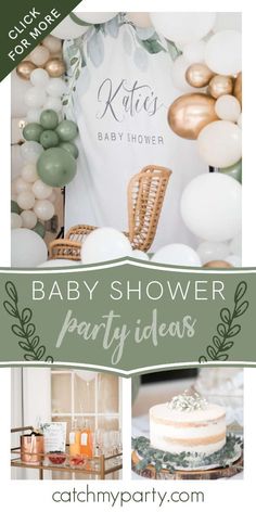 babyshowe game Sage Green Baby Shower, Baby Shower Decorations Neutral, Winter Baby Shower Themes, Elegant Baby Shower