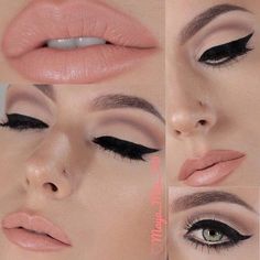 http://makeupbag.tumblr.com/ Vintage Films, 60s Makeup, Bold Eyeliner, Crease Makeup, Winged Eyeliner Tutorial, Braut Make-up, Make Up Looks, Vintage Makeup