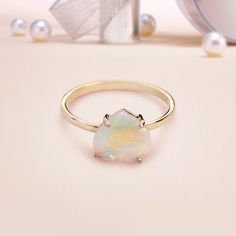 ❂ This ring made with genuine opal in solid 14k yellow gold, ❂ Opal Gemstone Ring 14k Yellow Gold Jewelry. ❂ Gemstone Ring, Opal Ring, Gold Jewelry, Everyday Rings, Fine Jewelry, ❂ Special customize for Anniversary, Engagement, Wedding, Birthday Gift, Valentine, Mother's Day Christmas. ❂ Item Details: Gross Weight: 2.82 Grams 14k Yellow Gold Weight: 2.50 Grams Opal Wt: 1.60 Ct. Size: US 7 ( can we personalize ) Item SKU: CR-2180 Please let us know if you required in other gemstones which is also 14k Gold Opal Ring, Opal Heart Ring, Ear Wrap Earrings, Special Gifts For Her, Opal Ring Gold, Stone Bangle, Yellow Gold Jewelry, Heart Gemstone, Valentine Special