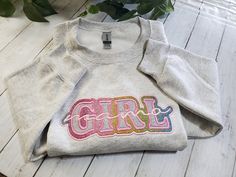 Embroidered "Girl Mama" Glitter Sweatshirt. Girl Mama Mother's Day Hoodie, Boy Mama Sweatshirt This is a embroidered applique design. Make a statement with our "Girl Mama Glitter Sweatshirt"! The glitter design adds a touch of glamour and sparkle. Consider yourself the  cool mom. This comfortable and stylish sweatshirt is the perfect addition to your wardrobe. The glitter design adds a touch of glamour and sparkle.  Show off your mom status with pride. Perfect for any occasion whether it be runn Casual Long Sleeve Glitter Print Sweatshirt, Casual Long Sleeve Sweatshirt With Glitter Print, Casual Glitter Print Long Sleeve Sweatshirt, Cotton Glitter Print Long Sleeve Sweatshirt, Long Sleeve Cotton Sweatshirt With Glitter Print, Hoodie Boy, Mom Status, Applique Sweatshirt, Sweatshirt Girl