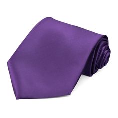 Men's necktie in a darker purple dusk color Formal Purple Neckwear With Ties, Formal Purple Standard Tie, Classic Purple Neckwear For Formal Occasions, Purple Standard Tie For Black Tie Events, Wearing Purple, Purple Tie, Polyester Satin, Color Swatch, Dark Purple