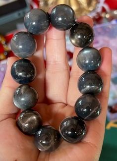 Material: Black sunstone beads size：19mm   quantity: one strand Energy Bracelets, Healing Energy, Energy Healing, Beaded Bracelet, Etsy Accessories, Beaded Bracelets, Accessory Gift, Gems, Gift Card