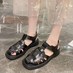 Vanessas New Summer Sandals Women Casual Trend Platform Low Heel Elegant Comfortable sandals - WE,7.5 Casual Trends, Elegant Sandals, Womens Sandals Summer, Beach Fashion, Sandals Women, Summer Sandals, Comfortable Sandals, Special Price, Sandals Summer