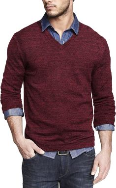 Expertly crafted for maximum comfort and style, our Men's Soft Knit V Neck Long Sleeve Sweater is the perfect addition to any wardrobe. Made from high-quality materials, it offers a soft and cozy fit while the long sleeves and v-neck design provide a classic and timeless look. Elevate your fashion game with this versatile sweater. 100% Polyester Care instructions Dry Clean Only About this item Soft Fabric --- The men's casual v neck sweater is made of high quality polyester, soft and lightweight Cozy Cotton V-neck Winter Sweater, Cozy Cotton V-neck Sweater, Cozy Cotton V-neck Long Sleeve Sweater, Winter Cotton V-neck Sweater, Cozy Cotton V-neck Sweater For Winter, Burgundy Cotton Sweater For Fall, Casual Burgundy Knitted Sweater, Casual Knitted Burgundy Sweater, Classic Red V-neck Sweater For Winter