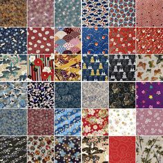 many different patterns and colors of fabric