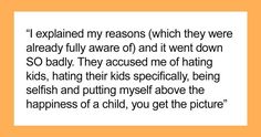 an orange background with the words, i explain my reasons which they were already fully aware of and at it went down so badly