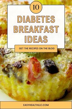 Delicious low carb, high protein breakfast ideas you can enjoy and still keep those glucose levels in check! From egg cups to sausage stuffed peppers- we have the tastiest diabetes friendly recipes and tips to make the morning meal the easiest. Low Carb Breakfast Muffins, Food Breakfast Ideas, Low Calorie Breakfast, High Carb Foods, No Sugar Diet