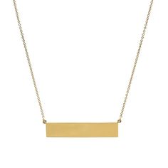 Jennifer Meyer | Custom Yellow Gold Nameplate Necklace Gold Necklace Name, Gold Nameplate Necklace, Nameplate Necklace Gold, Plate Jewelry, Gold Link Chain, Jennifer Meyer, Nameplate Necklace, Mama Gifts, Gold Link