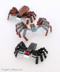 two legos are made to look like spider legs