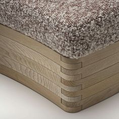 a close up view of the bottom part of a mattress