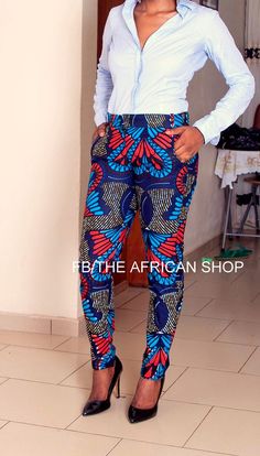 LOVE LOVE LOVE these trousers! SALES 35% OFF Teumi Trouser by THEAFRICANSHOP on Etsy, £28.00 ($47.66 USD) African Women Dresses, Nigerian Fashion Ankara, African Shoes, Mode Prints