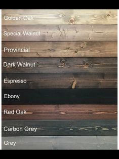 the different colors of wood used in this project