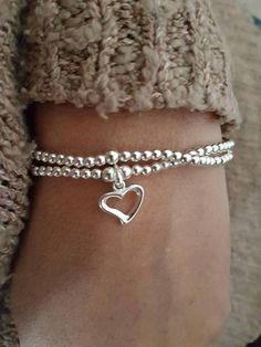 Hey, I found this really awesome Etsy listing at https://www.etsy.com/listing/572978787/heart-bracelet-heart-charm-heart-pendant Silver Dainty Charm Bracelet With Heart Beads, Dainty Silver Charm Bracelet With Heart Beads, Heart Shaped Silver Beaded Bracelet For Gift, Silver Heart Bracelets With Silver Beads, Dainty Silver Beaded Bracelets With Heart Charm, Silver Heart Beaded Bracelets For Everyday, Silver Double Heart Bracelet With Heart Beads, Silver Dainty Beaded Bracelets For Valentine's Day, Silver Heart Bracelet With Heart Beads