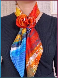 Unique scarf styling ideas | scarf Unique Scarf Ideas, Scarf Folding Ideas, Scarf Styling Ideas, Swimsuit Coverup Ideas, Scarf Wearing, Chic Travel Outfit, Scarf Styling, Scarf Ideas, Unique Scarf