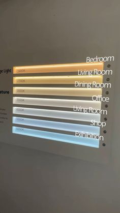 The perfect color guide and lighting kelvin for designing a room Light For Office Ceilings, Office Interior Lighting, Backlighting Interior Design, Office With Led Lights, Lightning Room Ideas, Light Office Ideas, Office Light Fixture Ceiling, Office Lighting Design Ceiling, Study Lighting Ideas