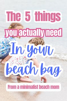 What do you really need in your bag for a day at the beach with kids? I’ve made my list of MUST haves for a beach day with kids…leave all the extras at home! Day At The Beach Checklist, Beach Hacks For Toddlers, Beach Essentials For Kids, Beach Must Haves For Toddlers, Beach Hacks With Toddlers, Toddler Beach Essentials, Beach Must Haves For Kids