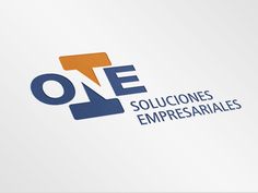 the logo for one solutiones empresiariables is shown in blue and orange