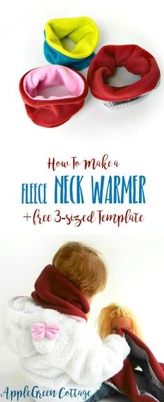 the instructions for how to make a neck warmer