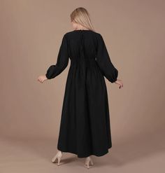 Long Sleeve Fit and Flare Maxi Dress Flowy Ankle Length - Etsy Maxi Dress Modest, Maxi Dress Flowy, Back Lace Dress, Flare Maxi Dress, Dress Modest, Modest Dress, Dress Flowy, Ankle Length Dress, Flowy Maxi Dress