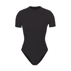 FITS EVERYBODY T-SHIRT BODYSUIT | ONYX - FITS EVERYBODY T-SHIRT BODYSUIT | ONYX Basic Short Sleeve Bodysuit, Bodysuit Black Short Sleeve, Black Puffy Sleeve Bodysuit, Aritzia Bodysuit Short Sleeve, Tshirt Bodysuit, High Neck Bodysuit, Bodysuit Tops, Shirt Bodysuit, Square Neck Bodysuit