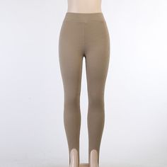 Brand Name: TOSSYLength: Ankle-LengthOrigin: CN(Origin)Hip-Style: RegularWaist Type: HIGHSeam: SEAMSpandex: High Spandex(20%)Item Type: leggingsThickness: STANDARDFabric Type: KnittedModel Number: GY27521PAMGender: WOMENStyle: Street StyleStreet Style: CasualMaterial: CottonMaterial: SpandexPattern Type: SolidAge: Ages 18-35 Years Old High Waisted Leggings Outfit, Footed Leggings, Basic Pants, Stirrup Leggings, Hip Style, Legging Outfits, Leggings Women, High Waist Fashion, Knit Leggings