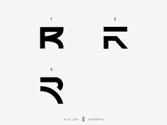 the letter r is made up of letters with different font and numbers on it, including one