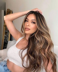 Balayage Blonde, Long Hair Color, Hair With Highlights