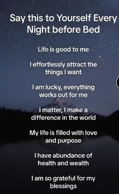 Evening Mantra, Night Time Affirmations, Time Affirmations, Night Affirmations, Bedtime Affirmations, Saturday Quotes, Quotes With Images